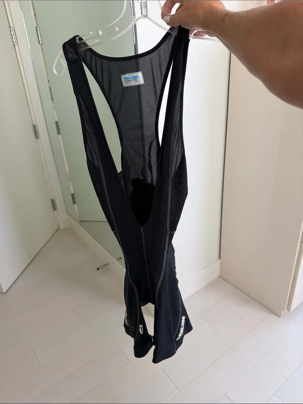 Pearl Izumi Mens Black Cycling Bib One-Piece with White Logo